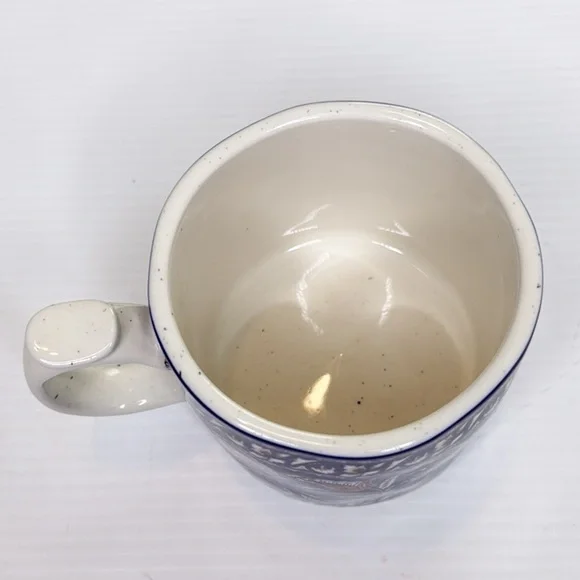 Anthropologie Blockprint - Blue and Yellow Paisley Mug - Picture 5 of 8